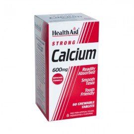 Health Aid Strong Calcium 600mg 60 Chewable Tabs
