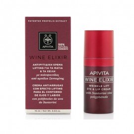 Apivita Wine Elixir Αντιρυτιδική Κρέμα Lifting για τα Μάτια & τα Χείλη 15ml