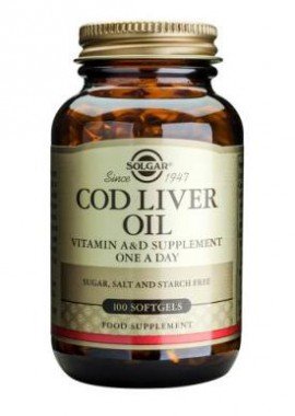 Solgar Cod Liver Oil Soft Gels 100 Tablets