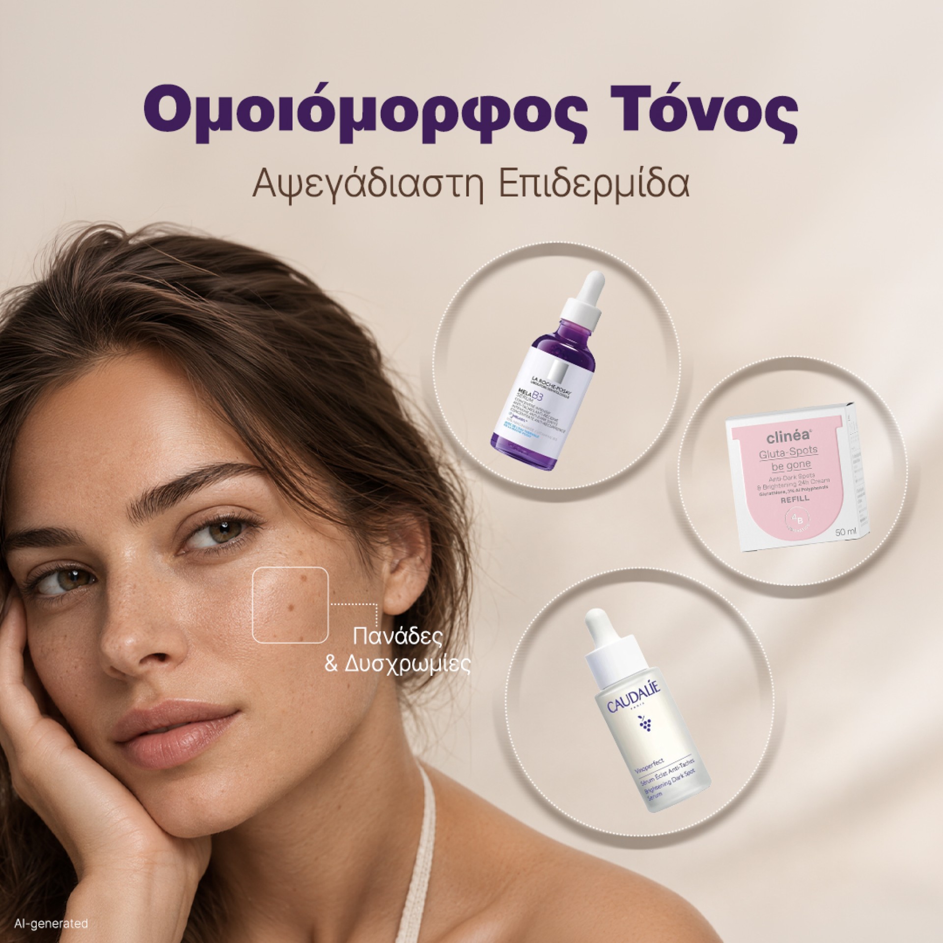 Ομοιόμορφος τόνος, αψεγάδιαστη επιδερμίδα.