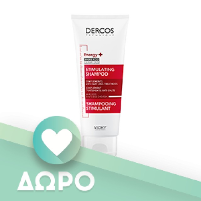 Vichy Dercos Energizing Shampoo Δυναμωτικό Σαμπουάν κατά της Τριχόπτωσης 400ml