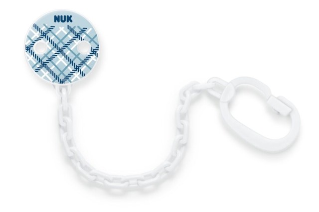 NUK Αλυσίδα Πιπίλας Limited Edition 0m+ Χρώμα Γαλάζιο, 1τμχ