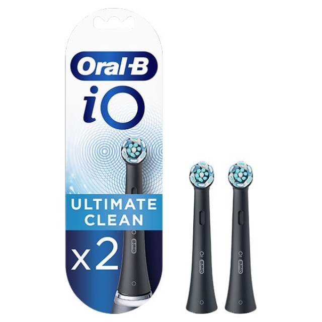 Oral-B Ανταλλακτικές Κεφαλές iO Ultimate Clean Black, 2τμχ