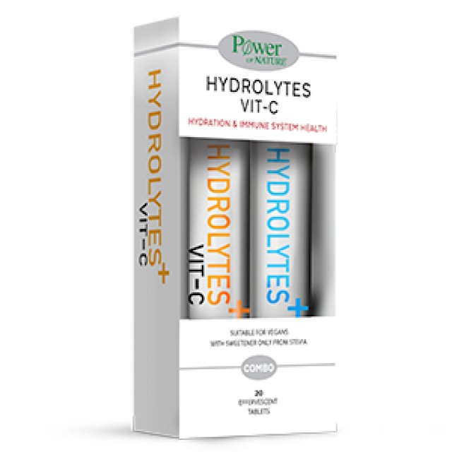 Power Health Hydrolytes Vit-C 20 eff.tabs με γεύση πορτοκάλι+ Δώρο Hydrolytes+ με γεύση λεμόνι 20 eff.tabs