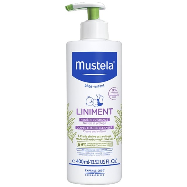 Mustela Liniment Diaper Change Cleanser 400ml