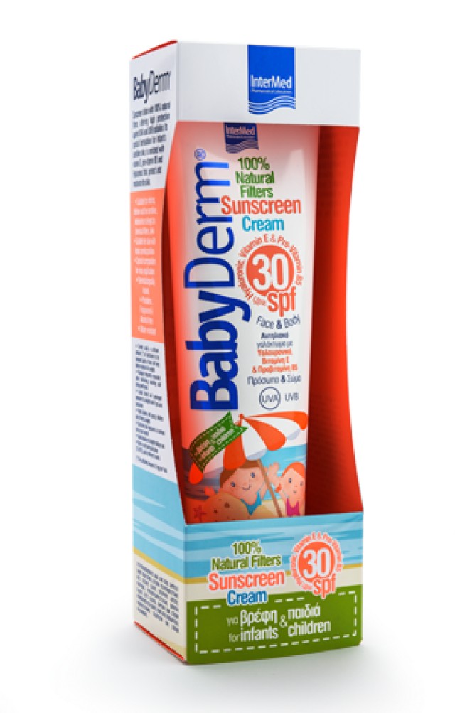 Intermed BabyDerm Natural Filters Sunscreen Cream SPF30 300ml