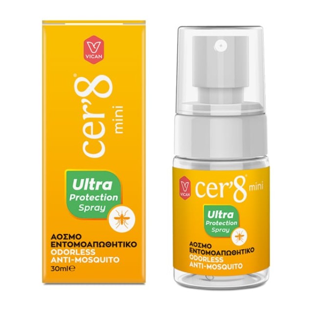 Vican Cer8 Mini Ultra Protection Spray Odorless Insect Repellent 30ml