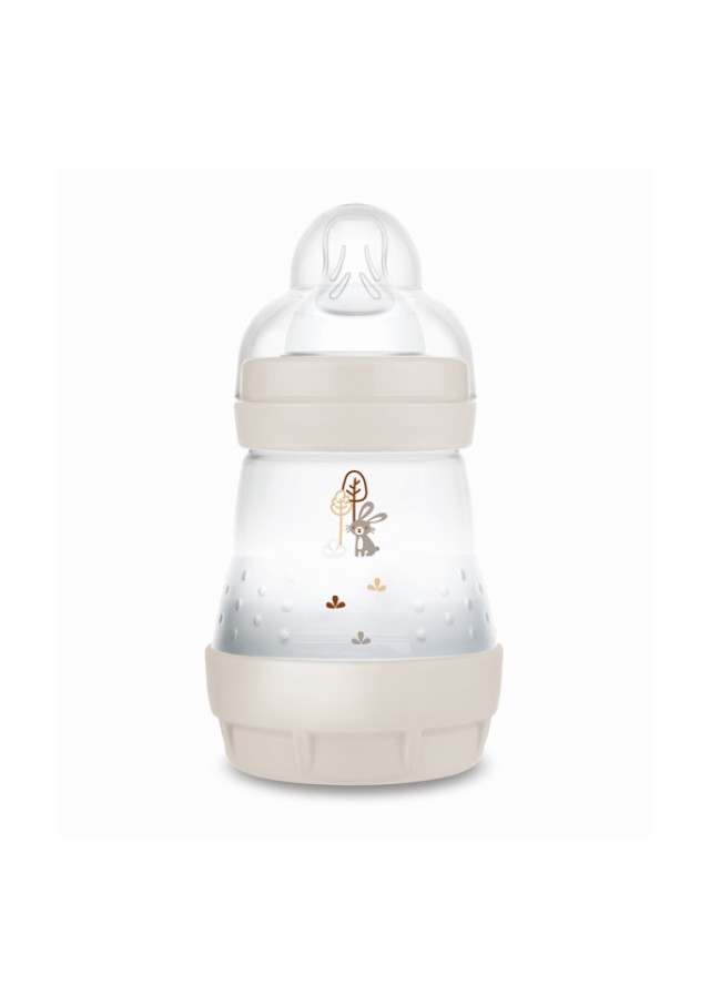 MAM Μπιμπερό Πλαστικό Easy Start™ Anti-Colic 0m+ 160ml Χρώμα Μπεζ, 1τμχ