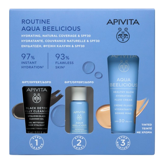Apivita Promo Routine Aqua Beelicious Hydrating, Natural Coverage & SPF30