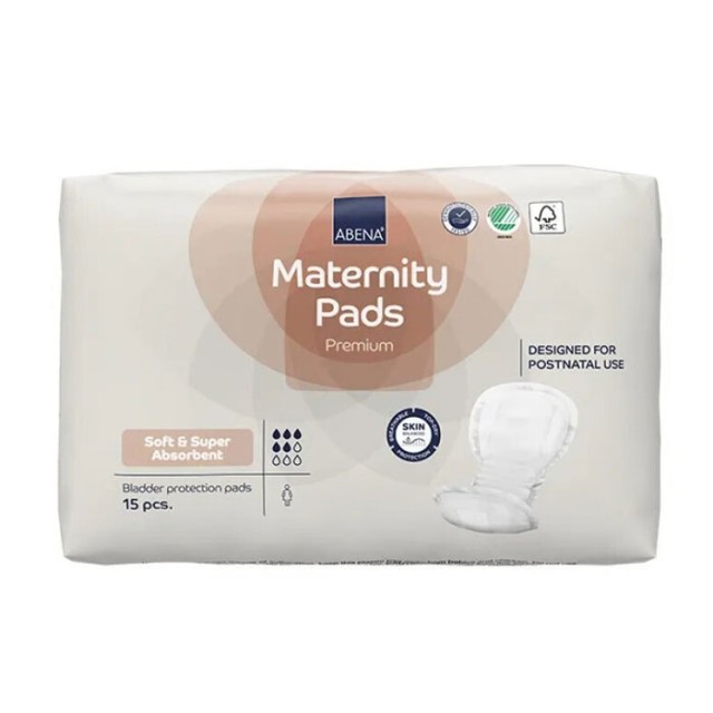 Abena Premium Σερβιέτες Λοχείας, 15τμχ