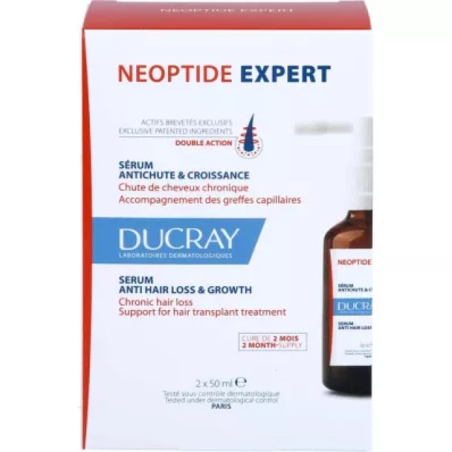 Ducray Neoptide Expert Anti-hair Loss & Growth Serum, 2x50ml