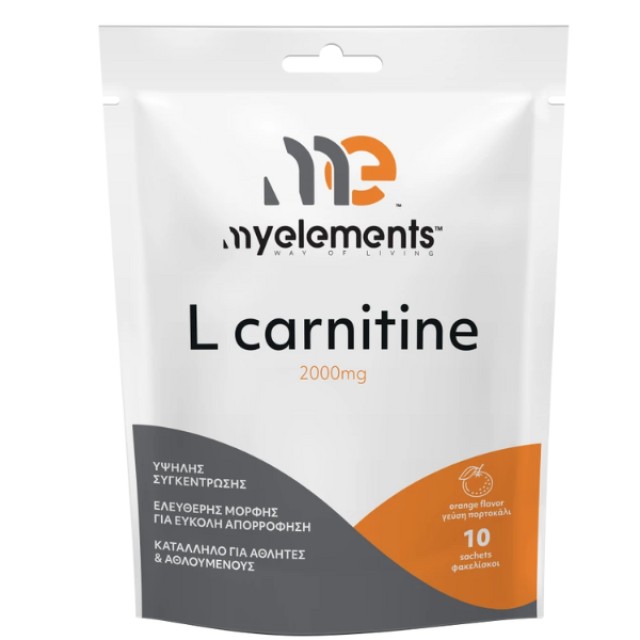 My Elements L-carnitine 2000mg 10 φακελίσκοι