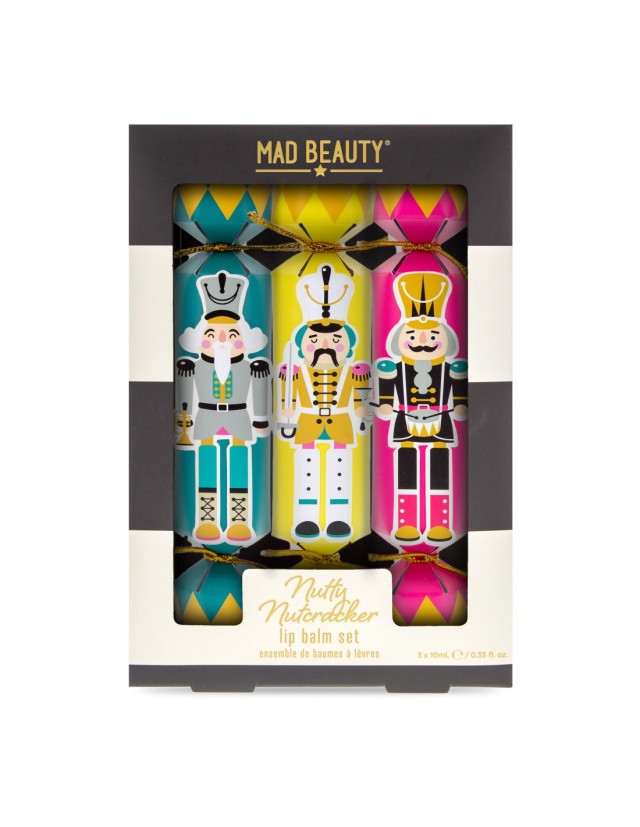 Mad Beauty Nutty Nutcracker Lip Balm Set