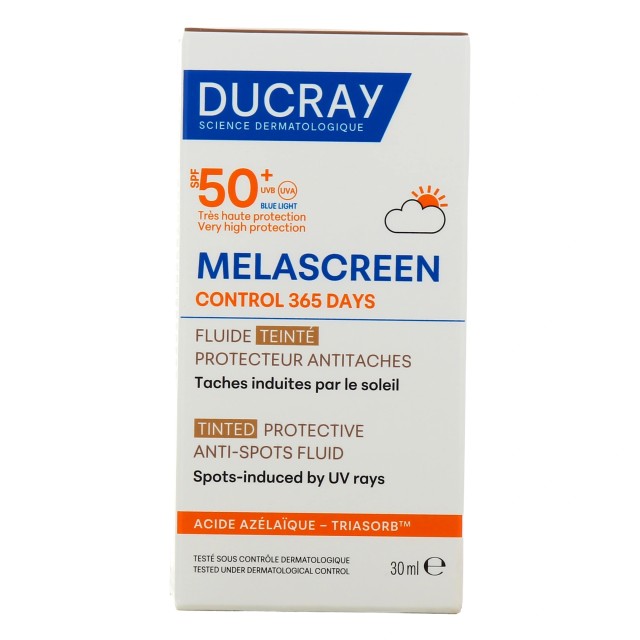 Ducray Melascreen Προστατευτική Λεπτόρρευστη Κρέμα με Χρώμα Κατά Των Κηλίδων SPF50+ 30ml