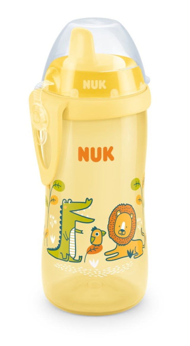 NUK Kiddy Cup Παγουράκι με Ρύγχος 12m+ 300ml Χρώμα Κίτρινο, 1τμχ