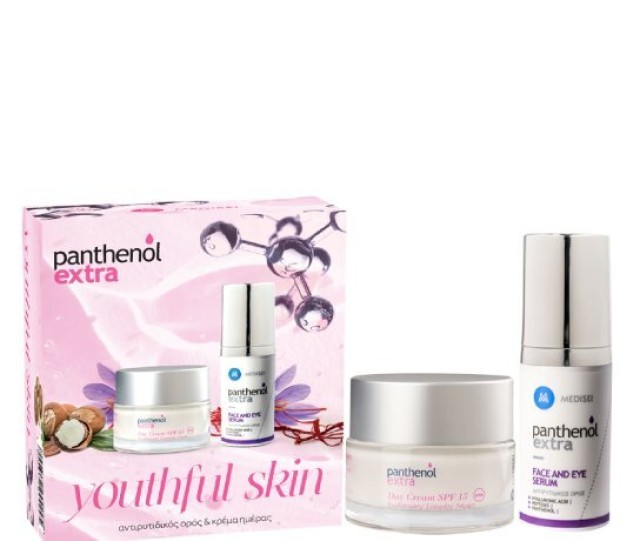Panthenol Extra Promo Youthful Skin Day Cream SPF15 50ml + Face & Eye Serum 30ml