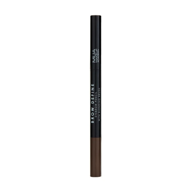 MUA Brow Define Eyebrow Pencil with Blending Brush Dark Brown