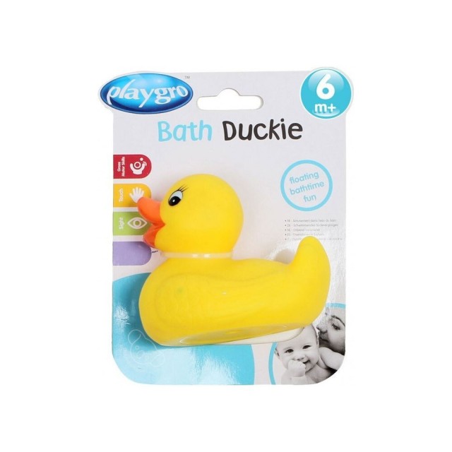 Playgro Παιχνίδι Μπάνιου Bath Duckie 6m+, 1τμχ
