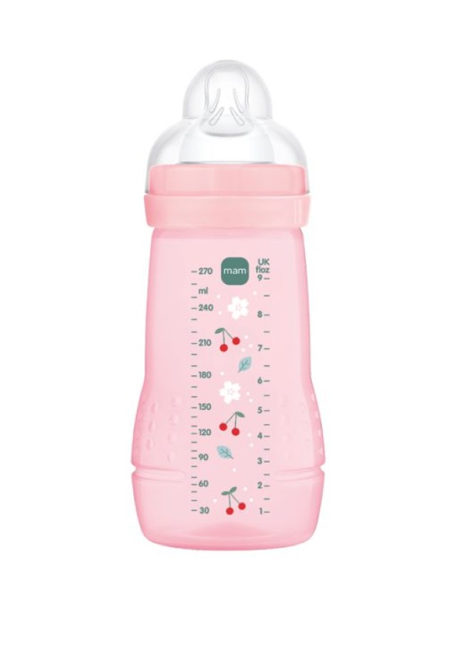 MAM Μπιμπερό Easy Active™ Baby Bottle 2m+ 270ml Χρώμα Ροζ, 1τμχ