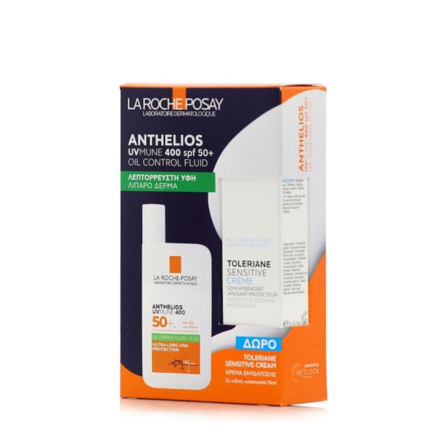 La Roche Posay Promo Anthelios UVMune 400 Oil Control Fluid SPF50+ 50ml + ΔΩΡΟ Toleriane Sensitive Cream 15ml