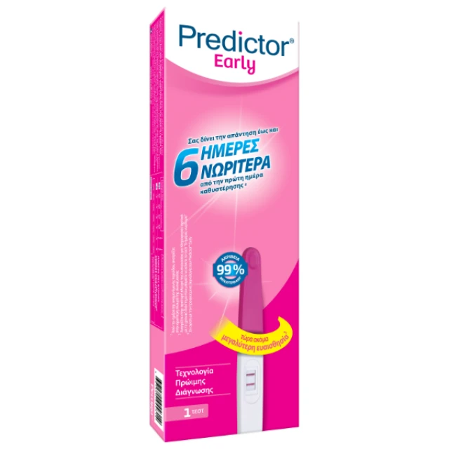 Predictor Early 6 Days Τεστ Εγκυμοσύνης 1τμχ