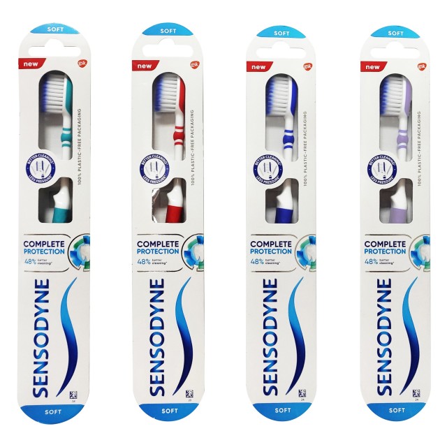 Sensodyne Οδοντόβουρτσα Complete Protection Soft Χρώμα Λιλά, 1τμχ
