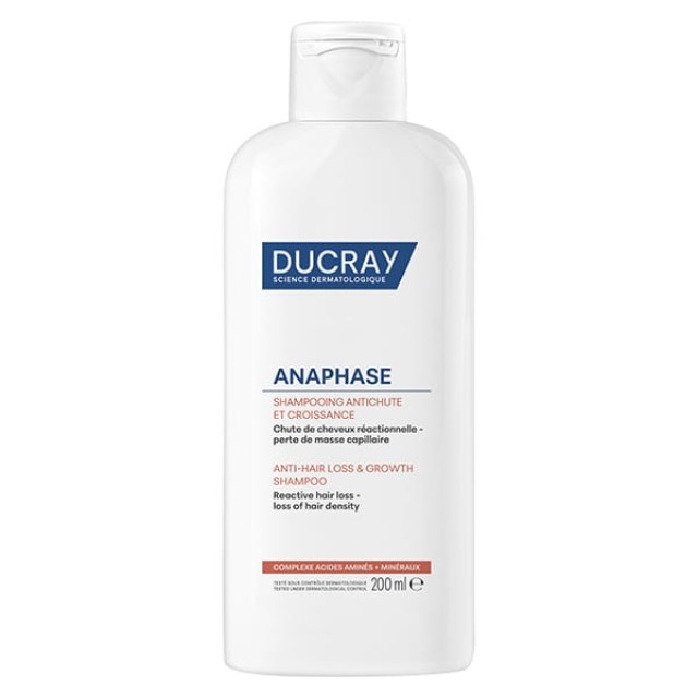 Ducray Anaphase+ Anti-Hair Loss & Growth Σαμπουάν κατά της Τριχόπτωσης & Ανάπτυξης των Μαλλιών, 200ml