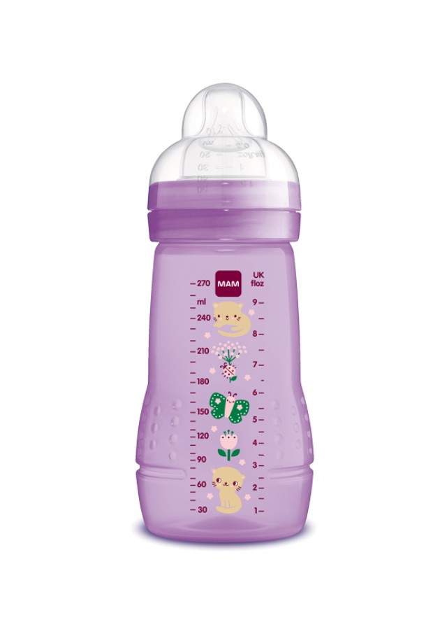 MAM Μπιμπερό Easy Active™ Baby Bottle 2m+ 270ml Χρώμα Μωβ, 1τμχ