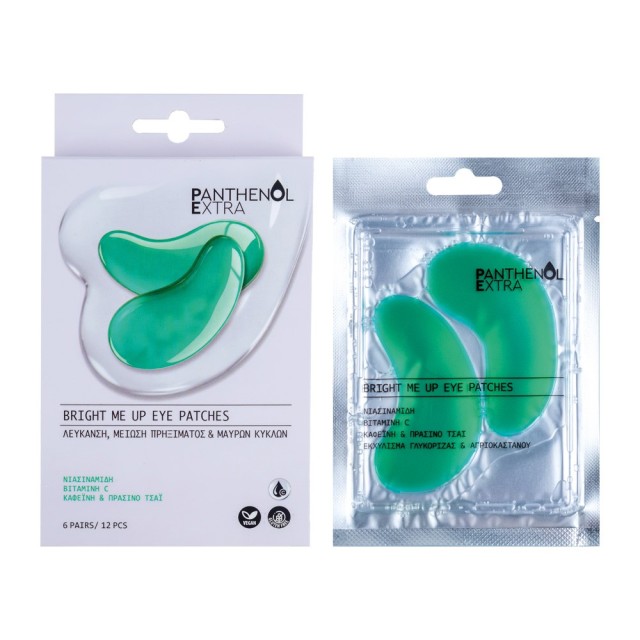 Panthenol Extra Bright Me Up Eye Patches 12τμχ