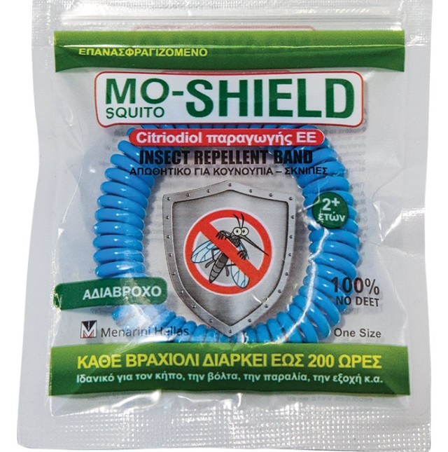 Mo-Shield Αντικουνουπικό Βραχιόλι Γαλάζιο 1τμχ