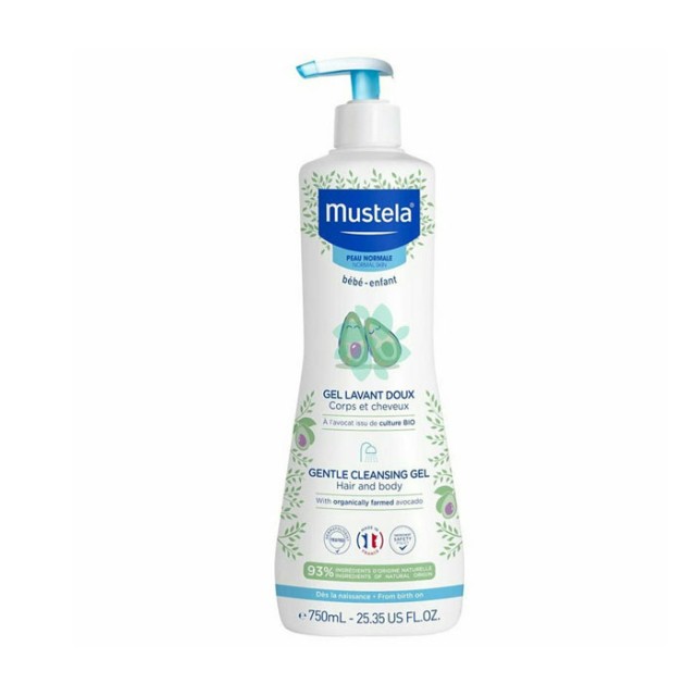 Mustela Gentle Cleansing Gel Hair And Body, 750ml