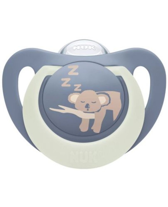 NUK First Choice Night Πιπίλα Σιλικόνης 0-6m Χρώμα Μπλε, 1τμχ