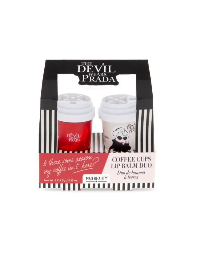 Mad Beauty The Devil Wears Prada Coffee Cups Lip Balm Duo 2 x 4,5gr