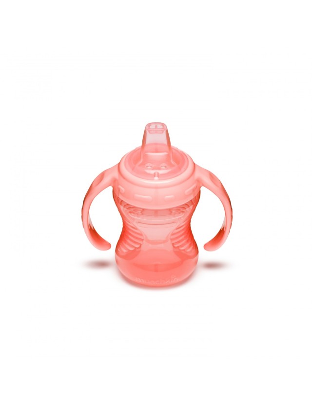 Munchkin Mighty Grip Trainer Cup 6m+ Χρώμα Ροζ, 237ml
