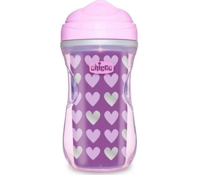 Chicco Active Cup 14m+ Χρώμα Ροζ 266ml, 1 τμχ