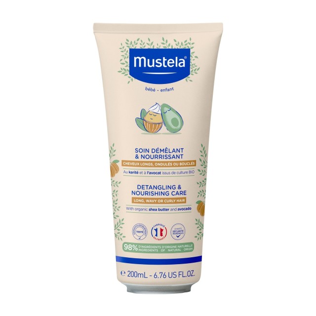 Mustela Detangling & Nourishing Care Κρέμα Μαλλιών 2 σε 1 Leave-in & Conditioner 200ml