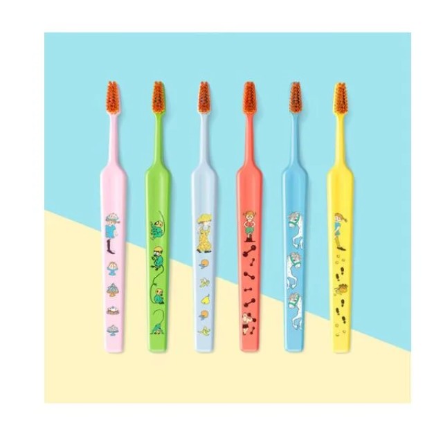 Tepe Kids Extra Soft Pippi Οδοντόβουρτσα για Παιδιά άνω των 3 ετών Χρώμα Θαλασσί 1τμχ