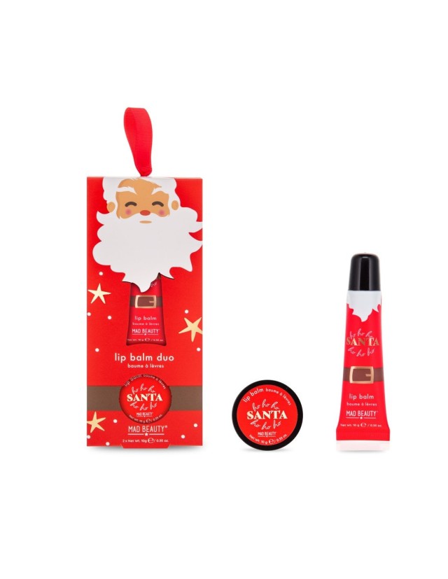 Mad Beauty HoHo Holiday Lip Balm Duo