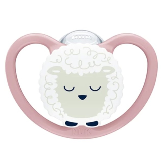 NUK Perfect Match Air Night Πιπίλα Σιλικόνης 18-36m Χρώμα Σάπιο Μήλο, 1τμχ