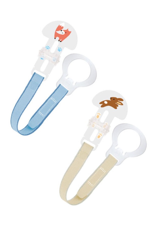 MAM Clip Set Πιπίλας 0m+ Χρώμα Γαλάζιο, 2τμχ