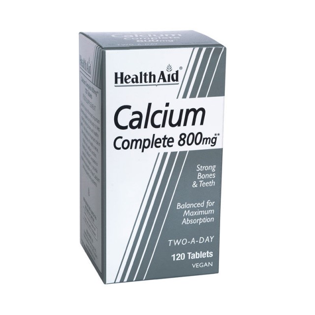 Health Aid Calcium Complete 800mg 120 Vegan Tabs