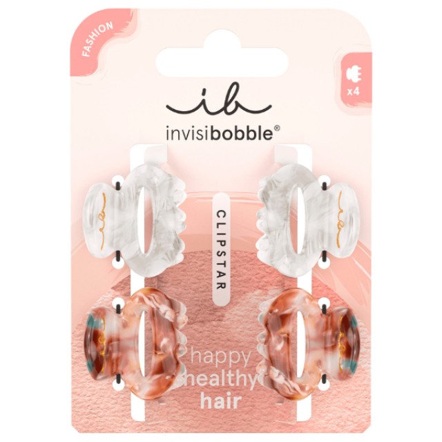 Invisibobble Clipstar Petit Bijoux Μίνι Κλάμερ, 4τμχ