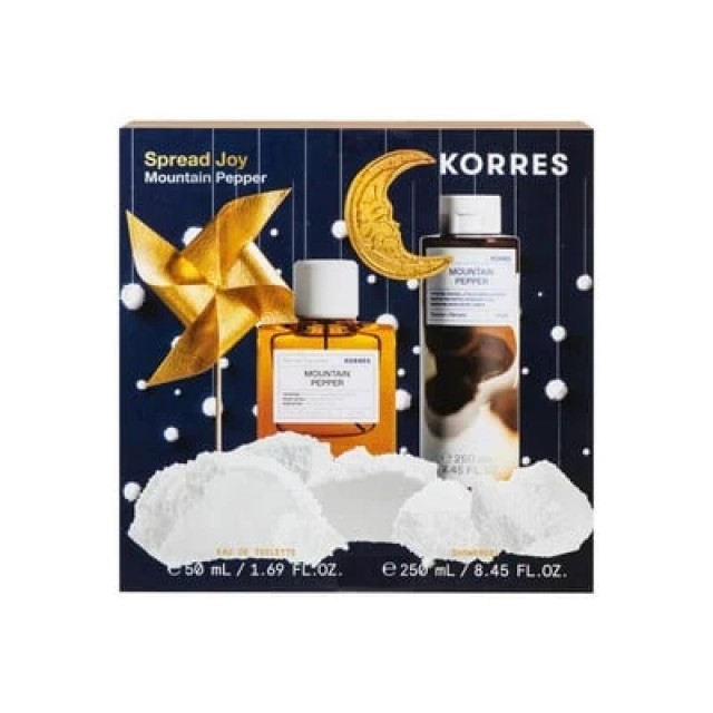Korres Σετ Mountain Pepper Eau De Toilette 50ml + Αφρόλουτρο 250ml