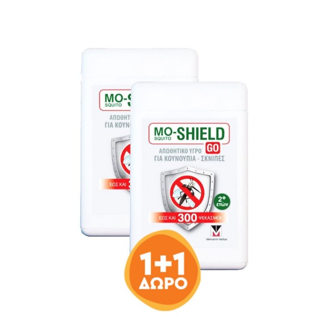 Mo-Shield Promo GO Απωθητικό Υγρό Για Κουνούπια-Σκνίπες 2x17ml