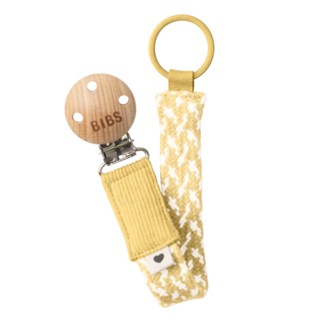 Bibs Paci Braid Clip Χρώμα Κίτρινο, 1τμχ
