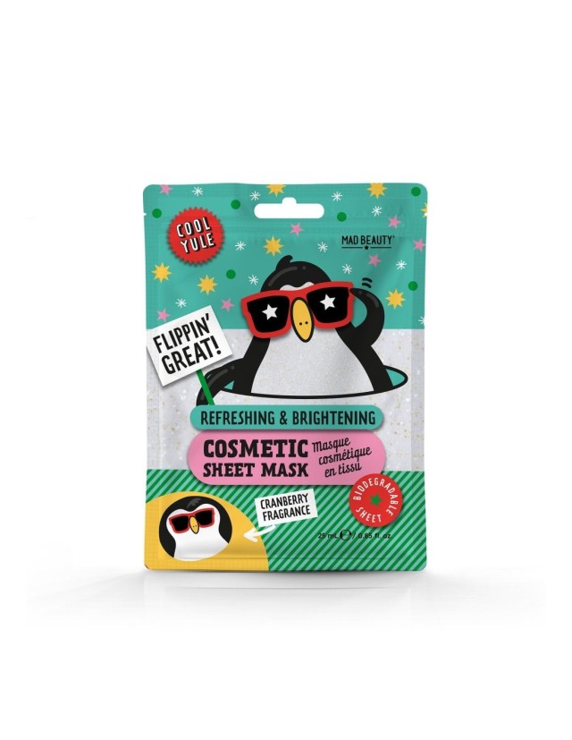 Mad Beauty Face Mask Cool Yule Penguin 25ml