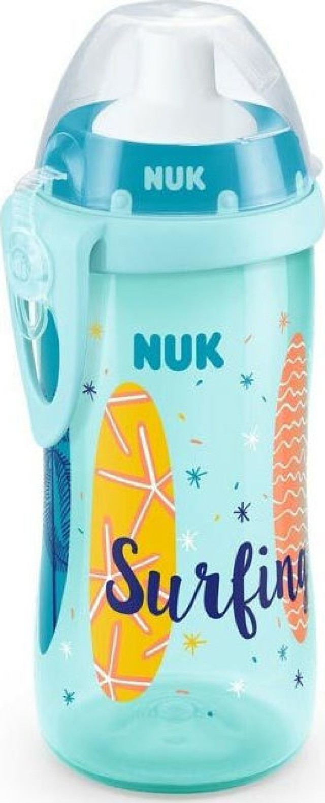 NUK Beach Flexi Cup με καλαμάκι Χρώμα Μπλε 12m+ 300ml, 1τμχ