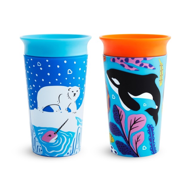 Munchkin Miracle Sippy Cup 12m+ Polar/Orca 266ml, 2τμχ