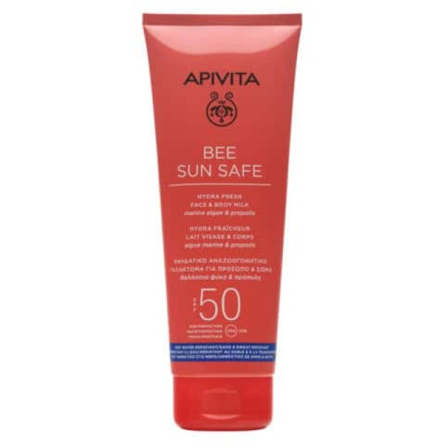 Apivita Bee Sun Safe Ενυδατικό Αναζωογονητικό Γαλάκτωμα για Πρόσωπο & Σώμα SFP50 200ml