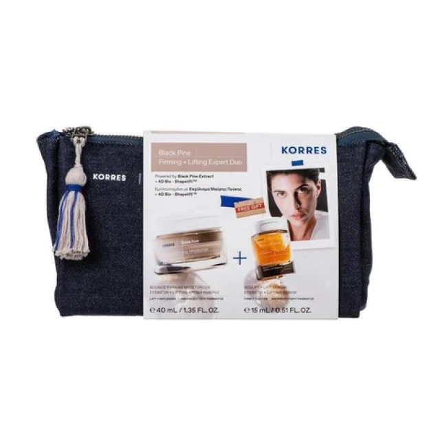 Korres Promo Black Pine Firming + Lifting Expert Kρέμα Hμέρας 40ml & ΔΩΡΟ Serum για Σύσφιγξη & Lifting 15ml